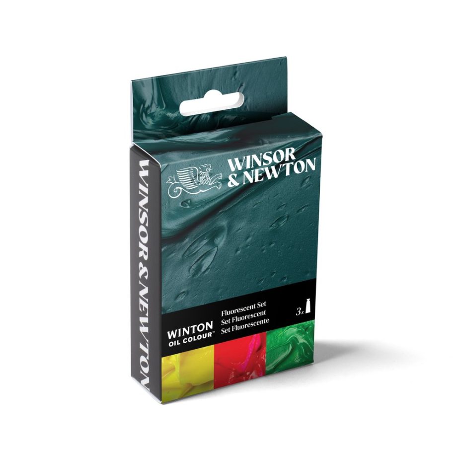 Winsor & Newton Winton Olio Set Tubi 3x37ml Colori Fluorescenti