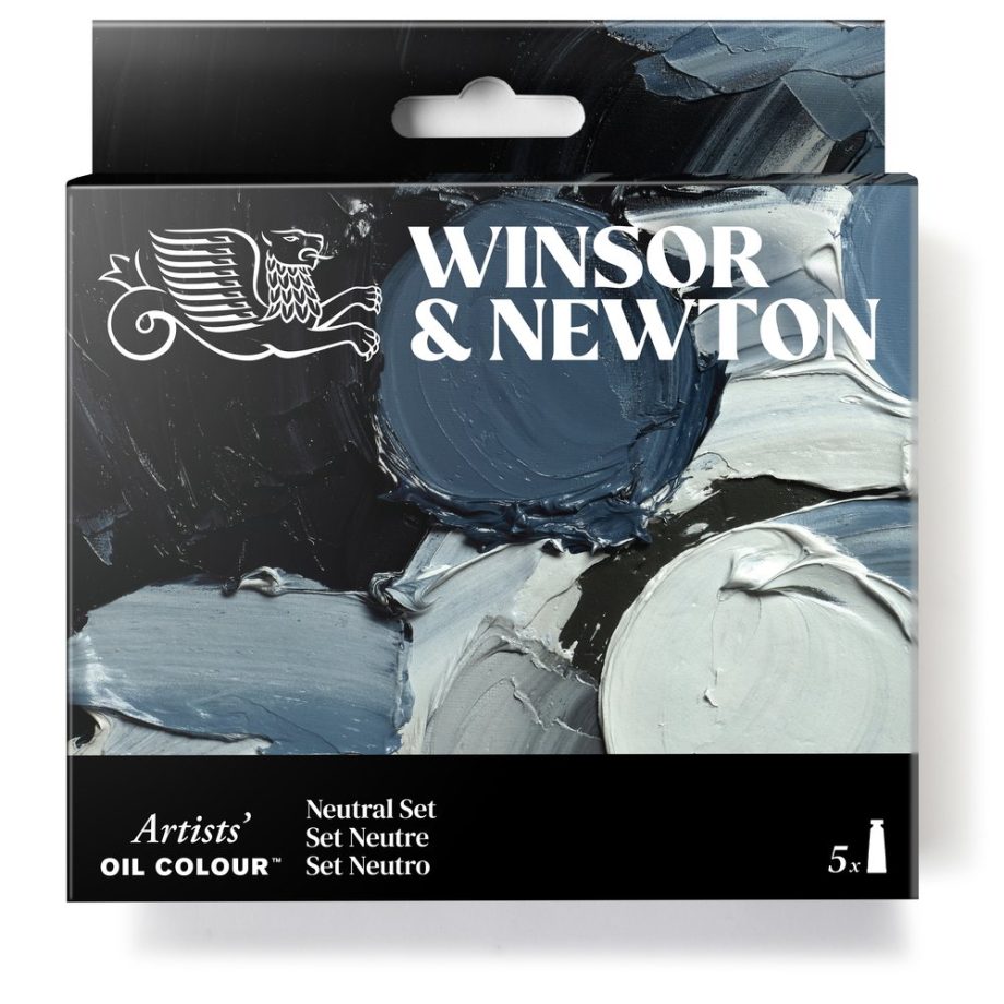 Winsor & Newton Artists Olio Set Tubi 5x37ml Colori Neutri