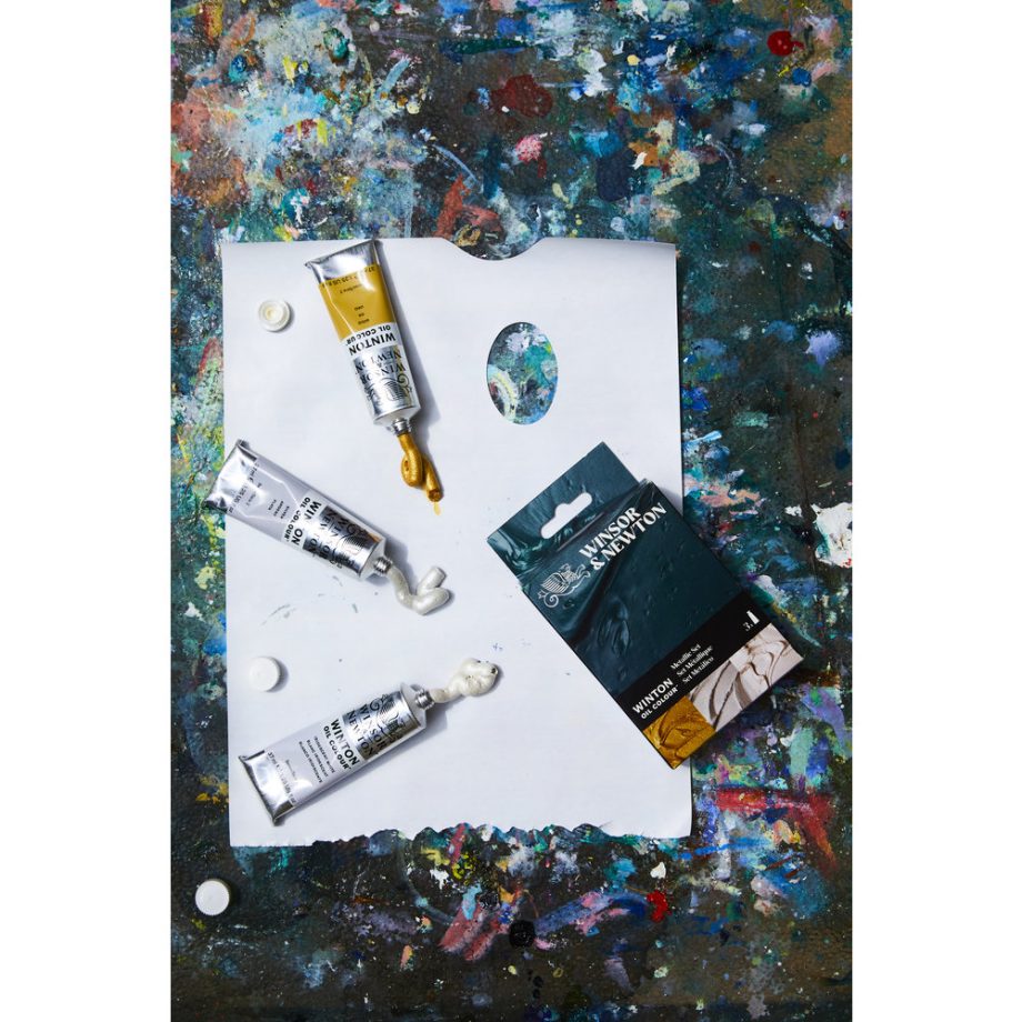 Winsor & Newton Winton Olio Set Tubi 3x37ml Colori Metallici