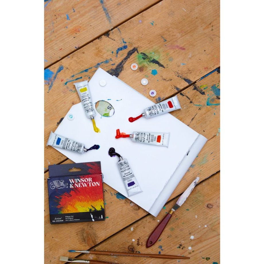 Winsor & Newton Artists Olio Set Tubi 5x37ml Colori Winsor