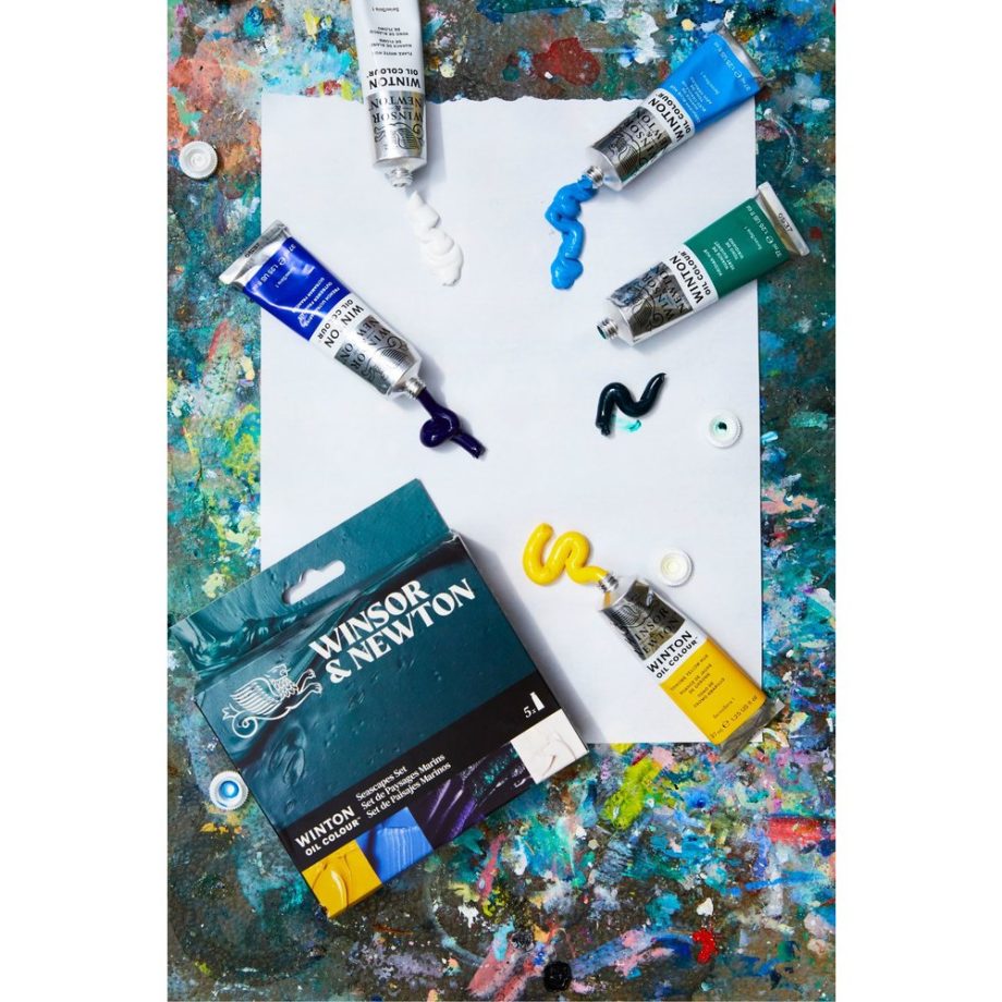Winsor & Newton Winton Olio Set Tubi 5x37ml Colori Paesaggi Marini