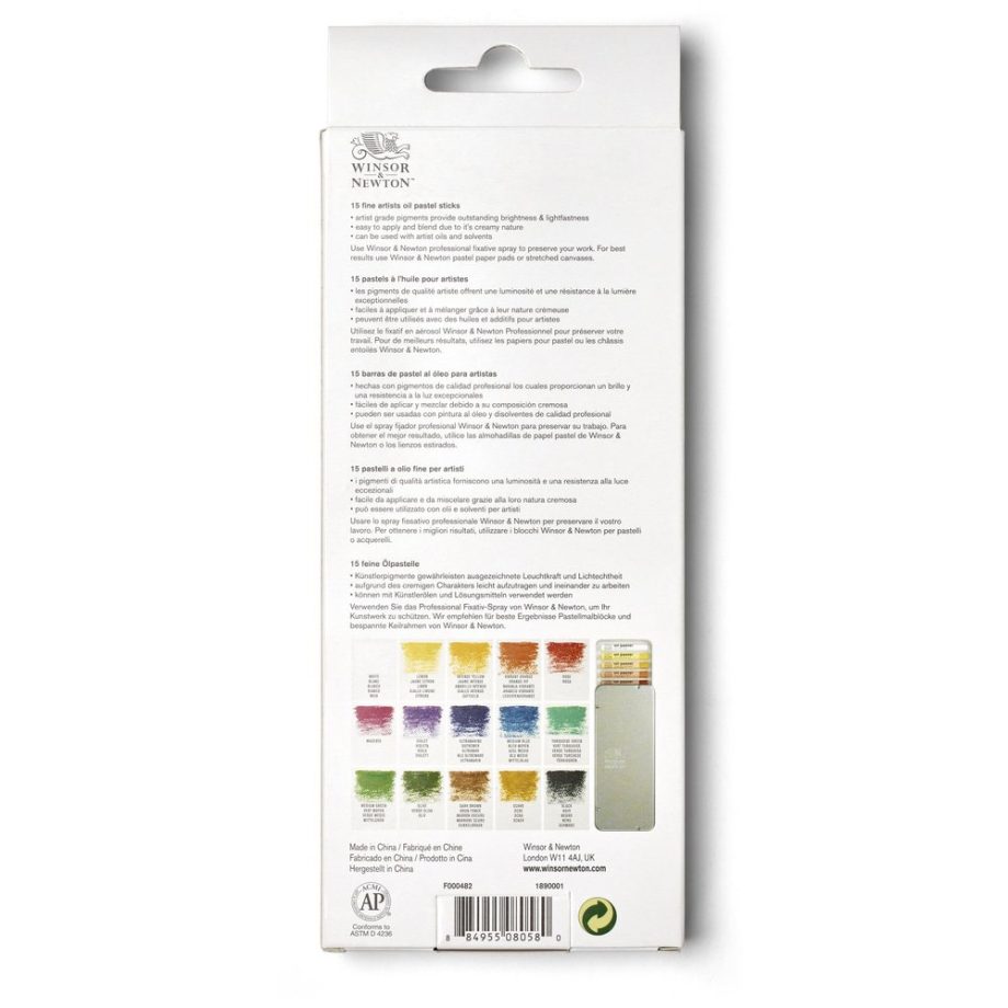 Winsor & Newton Pastelli ad Olio - Set 15 Pastelli