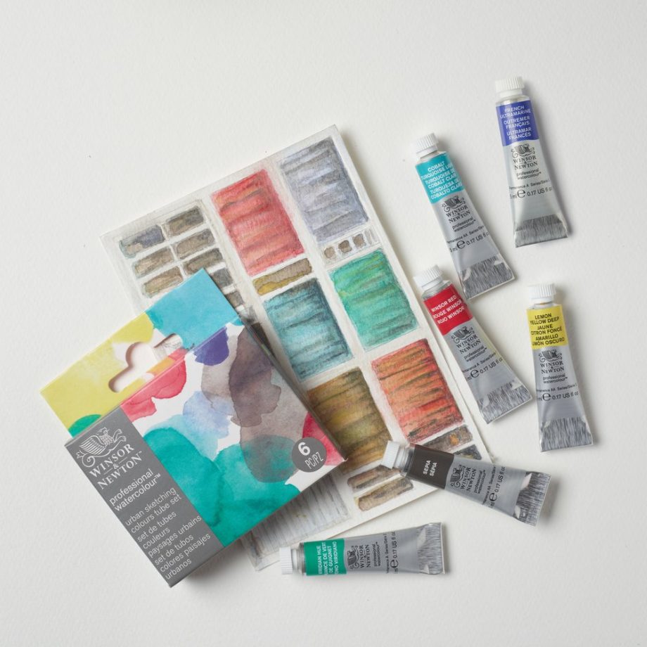 Winsor & Newton Professional Watercolour Set 6x5ml Urban Sketching