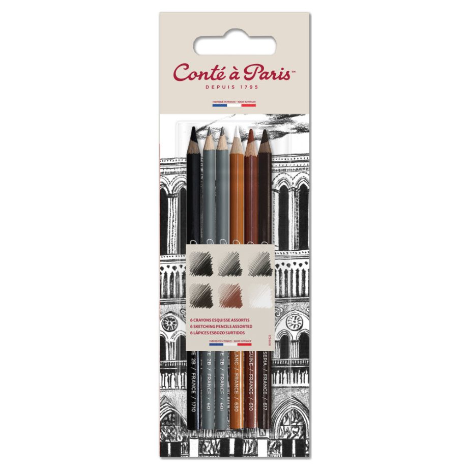 Conté à Paris Matite Schizzo X6