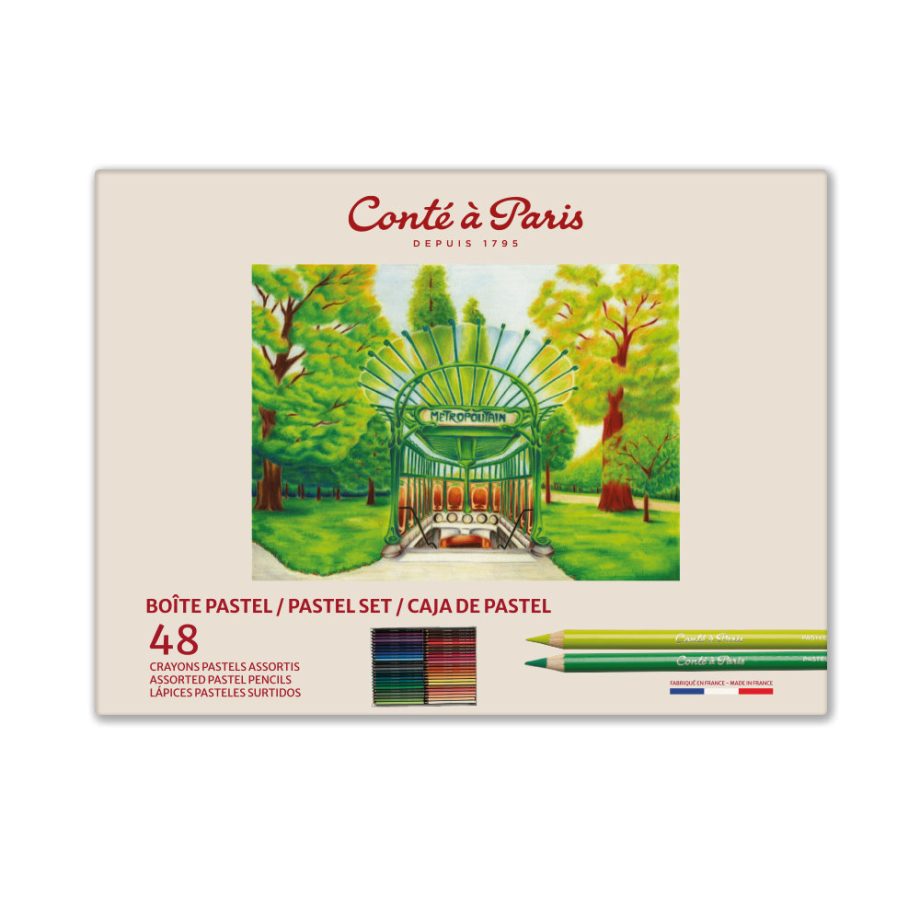 Conté à Paris Matite Pastello Scatola Cartone X48