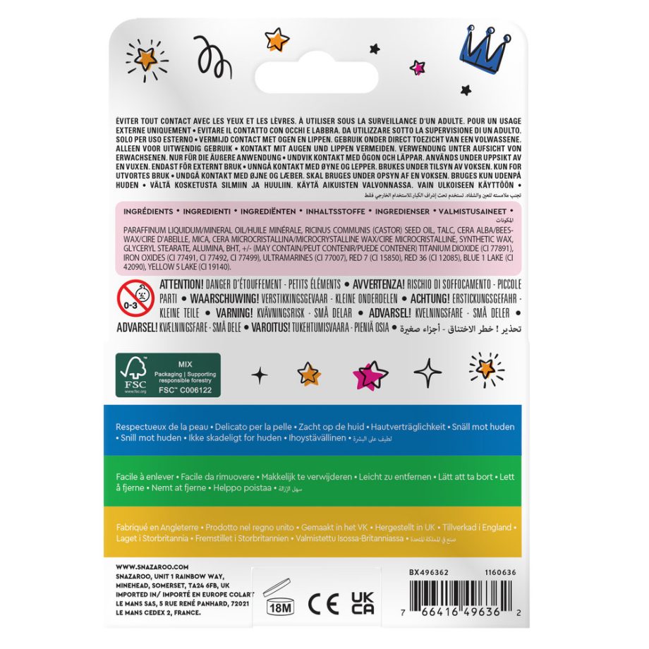 Snazaroo Fantasy Face Paint Sticks - Set of 6  - Nordic