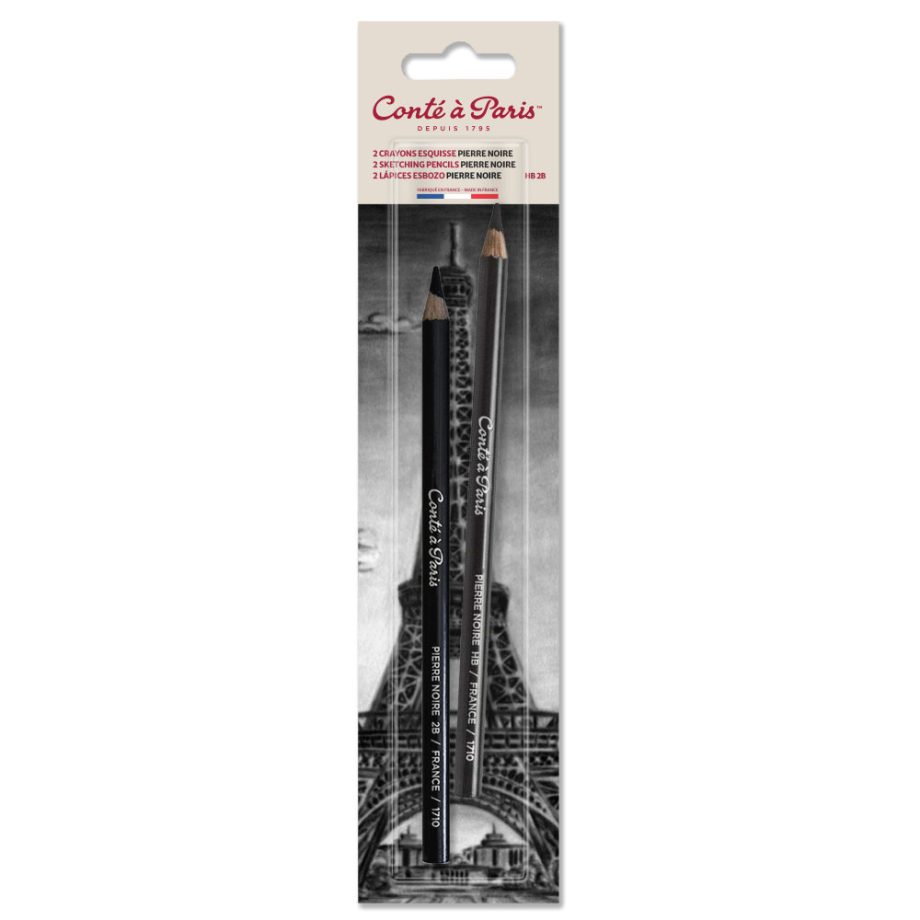 Conté à Paris Blister 2 Matite Pierre Noire Hb/2B