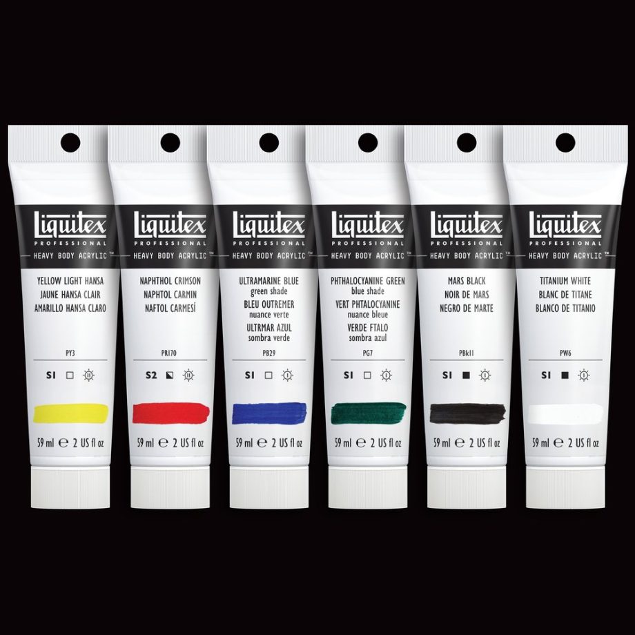 Liquitex Acrilico Heavy Body Set 6x59ml Colori Classici