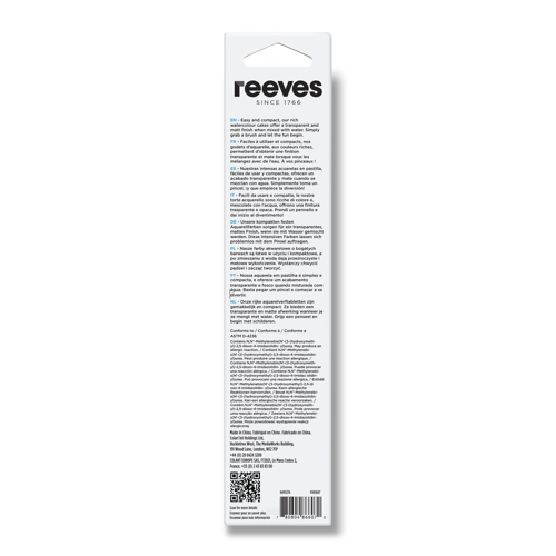 reeves Acquarello Cassetta 12 Godet