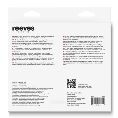 reeves Tempera Set 18x12ml
