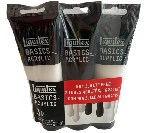 Liquitex Basics Colori Acrilici Set 3x118ml monocromo