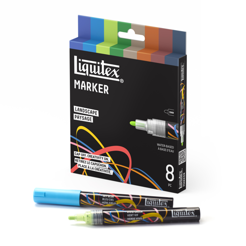 Liquitex Marker 8 x 2mm - Set 5 Paesaggio
