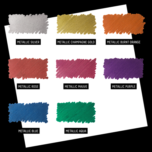 Liquitex Marker 8 x 2mm - Set 4 Colori Metallici