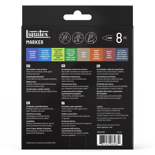 Liquitex Marker 8 x 2mm - Set 5 Paesaggio
