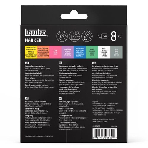 Liquitex Marker 8 x 2mm - Set 2 Paesaggio Da Sogno