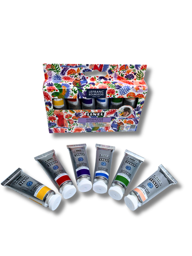 Lefranc Bourgeois Linel Tempera Extra-Fine Set 6x14ml Design