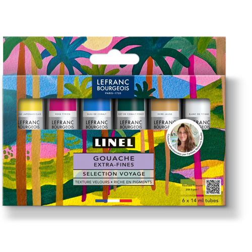 Lefranc Bourgeois Linel Tempera Extra-Fine Set 6x14ml Viaggio