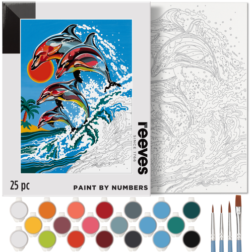 reeves Paint By Numbers 30,5 x 40,6 Cm - Delfini