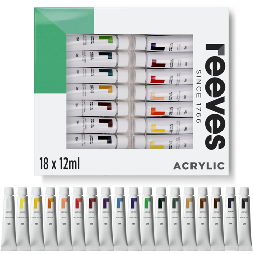 reeves Acrilico Set 18x12ml