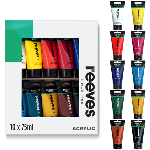 reeves Acrilico Set 10x75ml