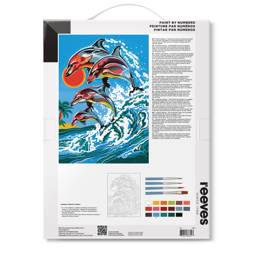 reeves Paint By Numbers 30,5 x 40,6 Cm - Delfini