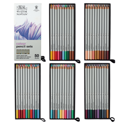 Winsor & Newton Studio Collection - Confezione 50 Matite Colorate