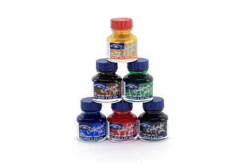 Winsor & Newton Inchiostro Per Calligrafia Assortito 6x30ml