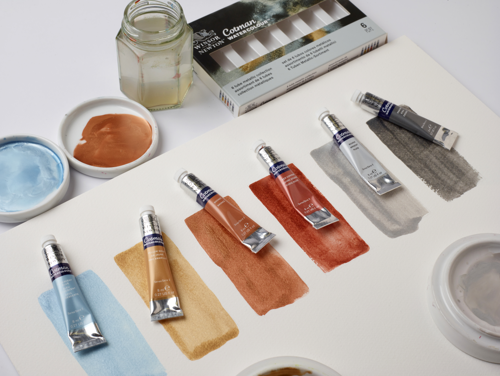 Winsor & Newton Cotman Set Collection 6 Tubi Colori Metallici