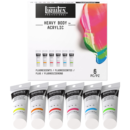 Liquitex Professional Heavy Body Acrylic Set 6x59ml Fluorescenti