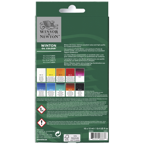 Winsor & Newton Winton Olio Set 10x12ml