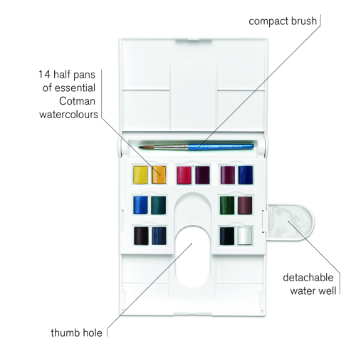 Winsor & Newton Cotman Acquarello Confezione Compact