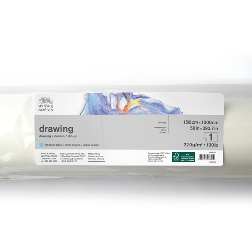 Winsor & Newton Carta Disegno - Rotolo Grana Media 220G 150x1000cm