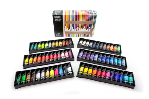 Liquitex Basics Acrylic Set - 72x22ml - The Complete Range