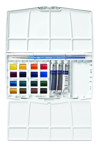 Winsor & Newton Cotman Scatola Painting Plus 16 - mezzi-godet