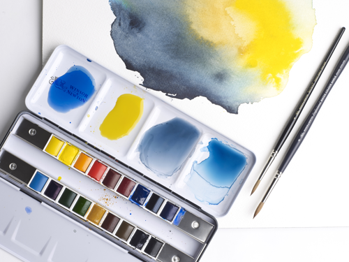 Winsor & Newton PWC Travel Tin - 18 Mezzi Godet (Puo Contenere 24 Mezzi Godet)
