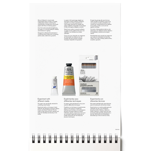 Winsor & Newton Tecniche Miste Blocco A Spirale 250G - A4 - 30F