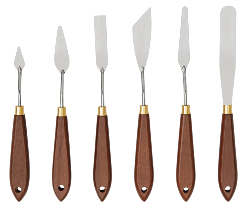 Liquitex Basics - Set 6 Spatole per Dipingere in Metallo
