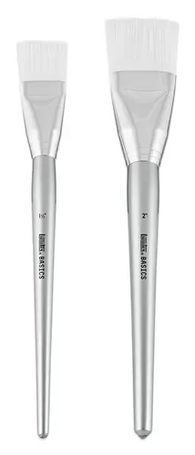 Liquitex Basics set of 2 Pennelli - Fibre Sinitetiche - Piatto Misure 1 1/2, Piatto 2