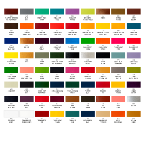Liquitex Basics Acrylic Set - 72x22ml - The Complete Range