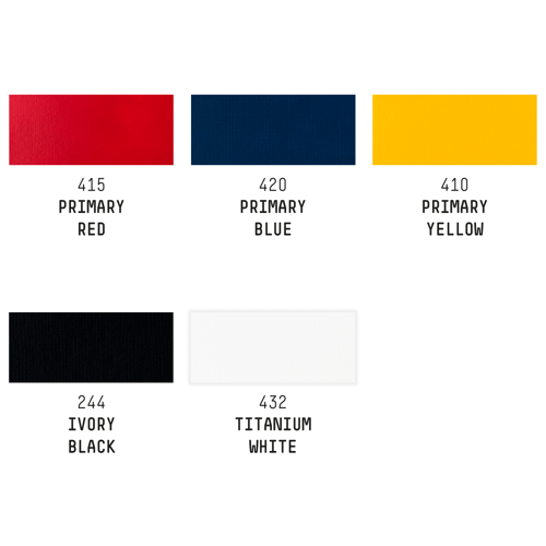 Liquitex Basics Colori Acrilici Set 4x75ml, Biano 118ml colori essenziali