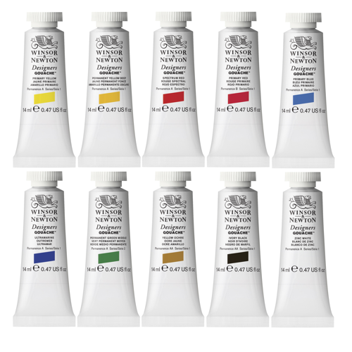 Winsor & Newton Designers Gouache Set Intro 10x14ml