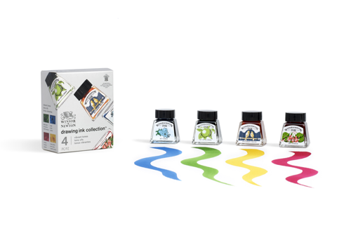 Winsor & Newton Assortimento 4 Flaconi - Toni Vibranti