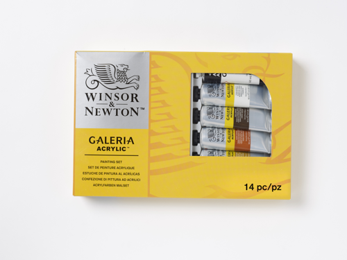 Winsor & Newton Acrilico Galeria Set Completo 14 Pezzi