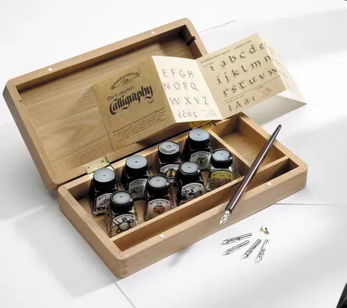 Winsor & Newton Cassetta Legno Calligrafia
