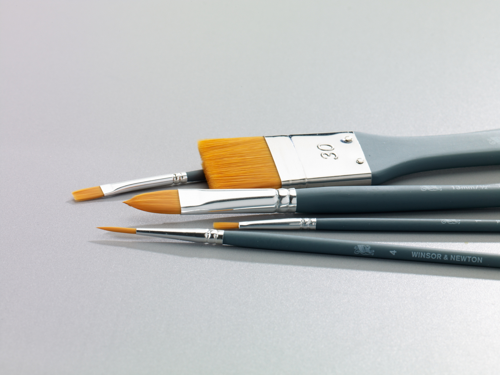 Winsor & Newton Foundation Pennello Acquarello - Manico Corto - Size 14 - 4 Pack