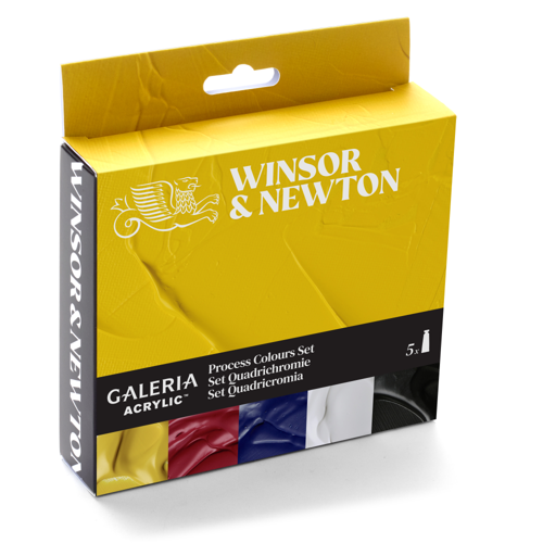 Winsor & Newton Galeria Acrilico Set Tubi 5x60ml Colori Primari Per Stampa