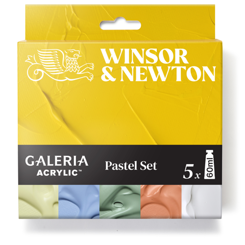 Winsor & Newton Galeria Acrilico Set Tubi 5x60ml Colori Pastel
