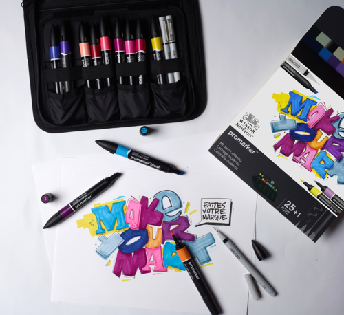 Winsor & Newton Promarker Set Misto Modern Lettering - Astuccio