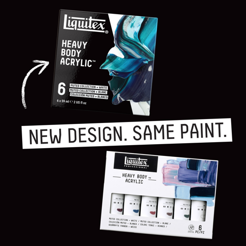 Liquitex Acrilico Heavy Body Set 6x59ml Colori Tenui + Bianco