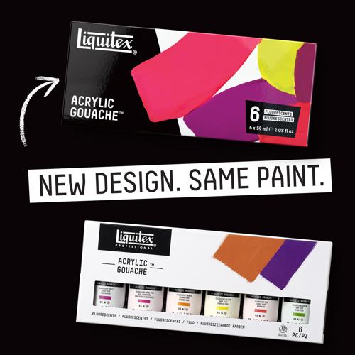 Liquitex Tempera Professionale Set 6x59ml Colori Fluorescenti